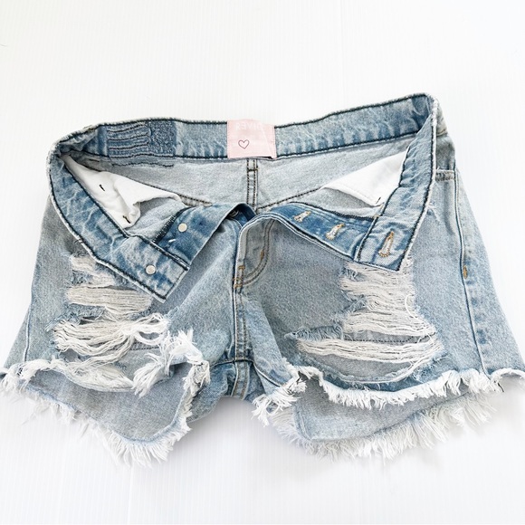 REVICE Malibu Denim Distressed Shorts, 29 - Picture 9 of 10